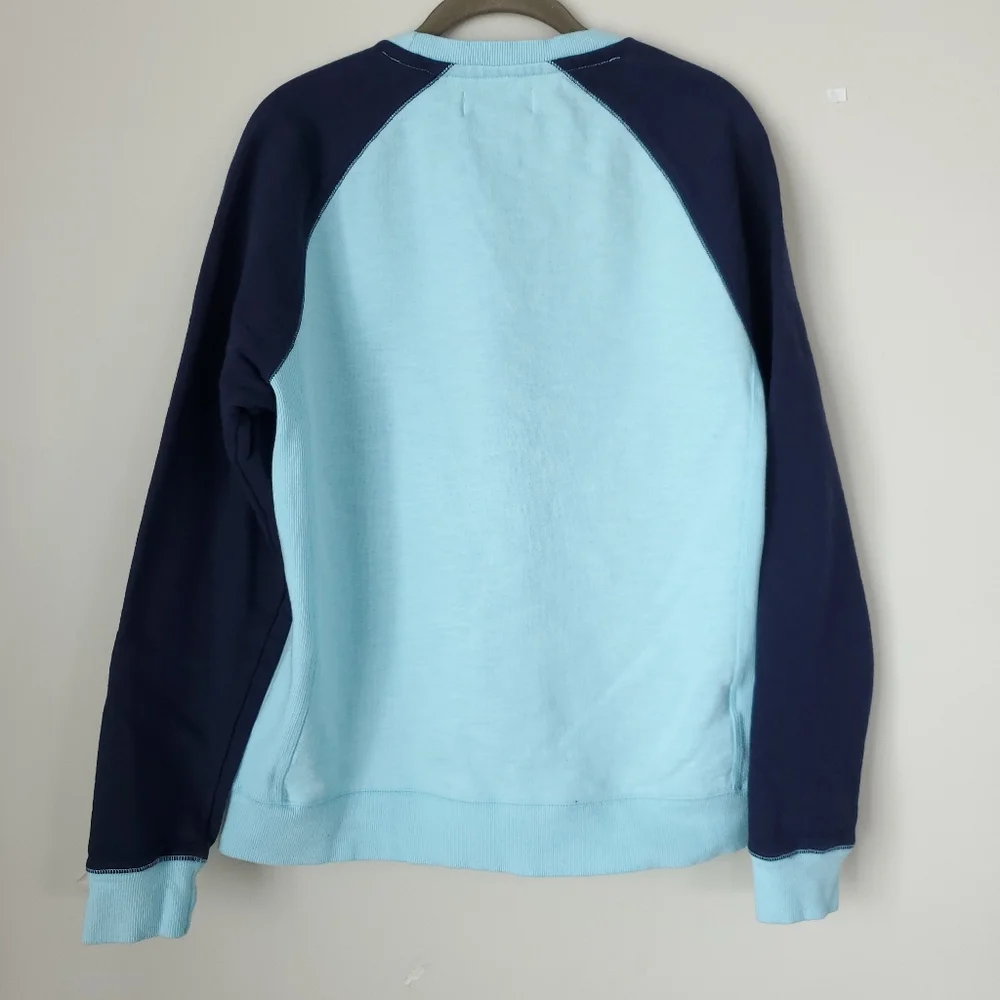 Original Penguin Men's Terry Sweatshirt Color Block Blue Size Large - Picture 11 of 12